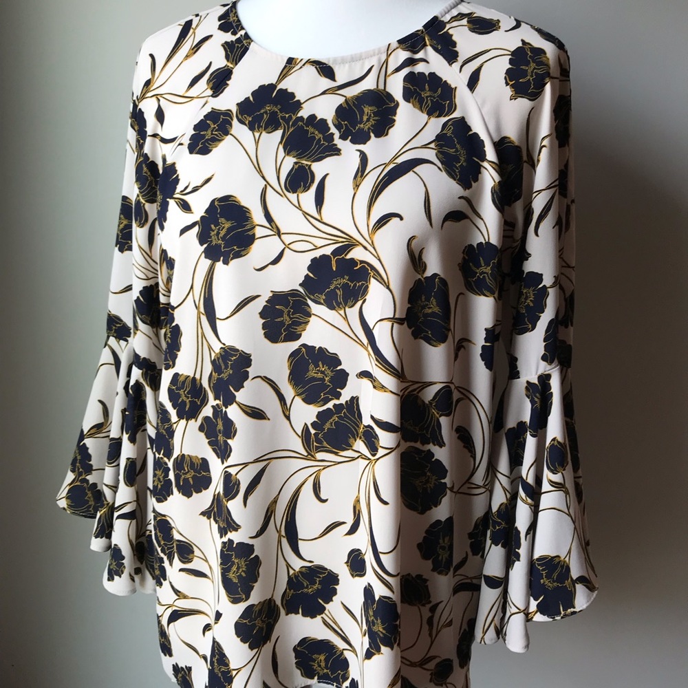 LC Lauren Conrad Open Back Blouse